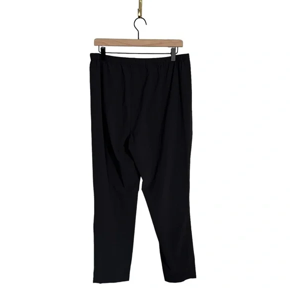 NIC + ZOE Tech Stretch Relaxed Ankle Pants Black Size 12 Slim Straight Leg - Picture 8 of 10
